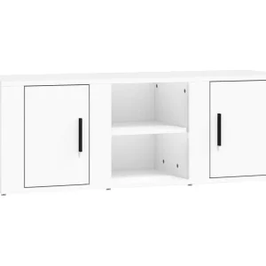 Hidran  Tv-meubel 100×31,5×35 cm bewerkt hout wit