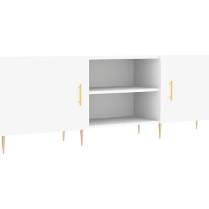 Hermanni Tv-meubel 150x30x50 cm bewerkt hout wit Hermanni Tv-meubel 150x30x50 cm bewerkt hout wit