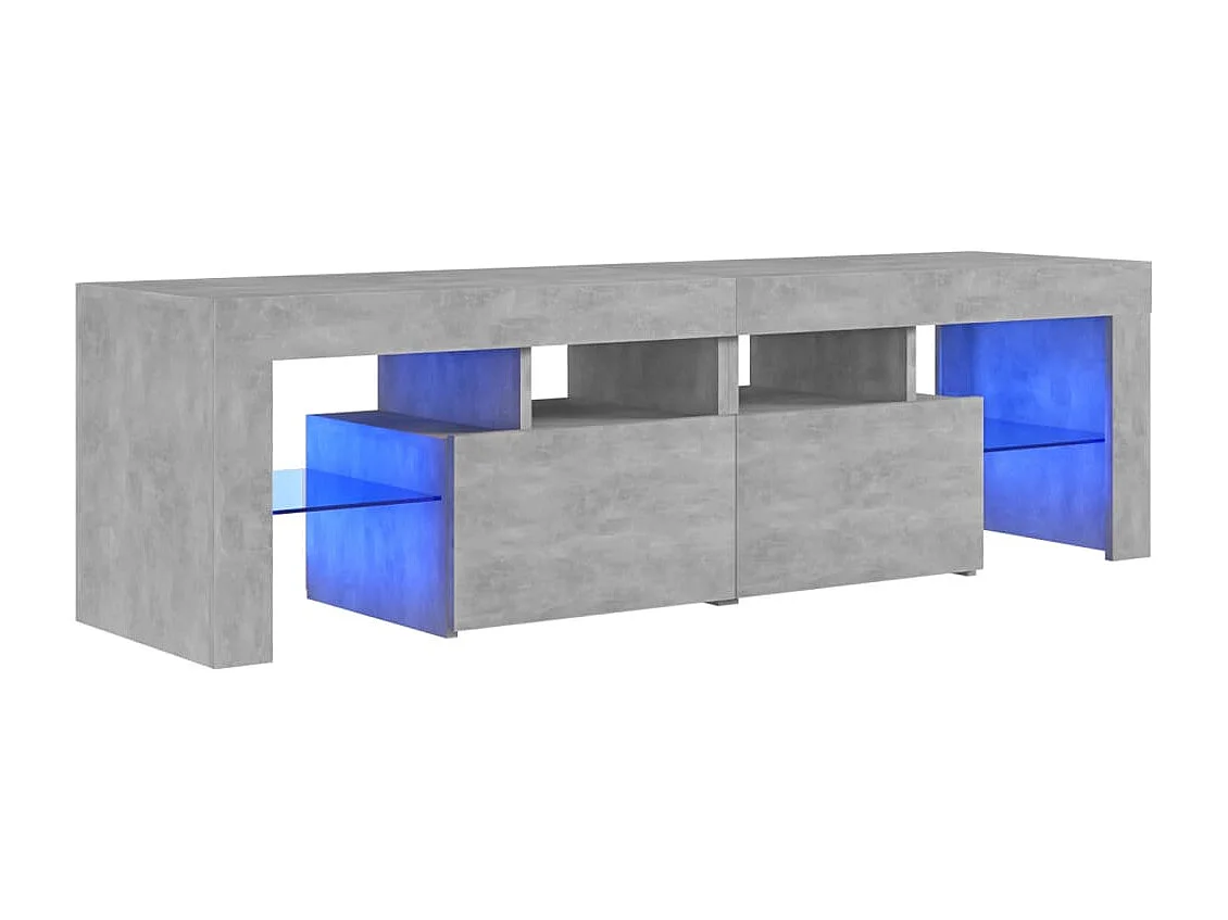 Hayo Tv-meubel met LED-verlichting 140x36,5x40 cm betongrijs