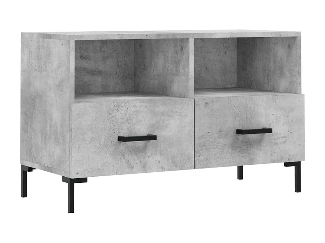 Hirlen Tv-meubel 80x36x50 cm bewerkt hout betongrijs