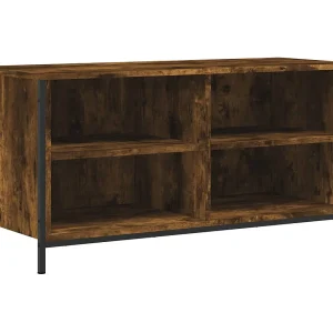 Giuliano  Tv-meubel 100x40x50 cm bewerkt hout gerookt eikenkleurig