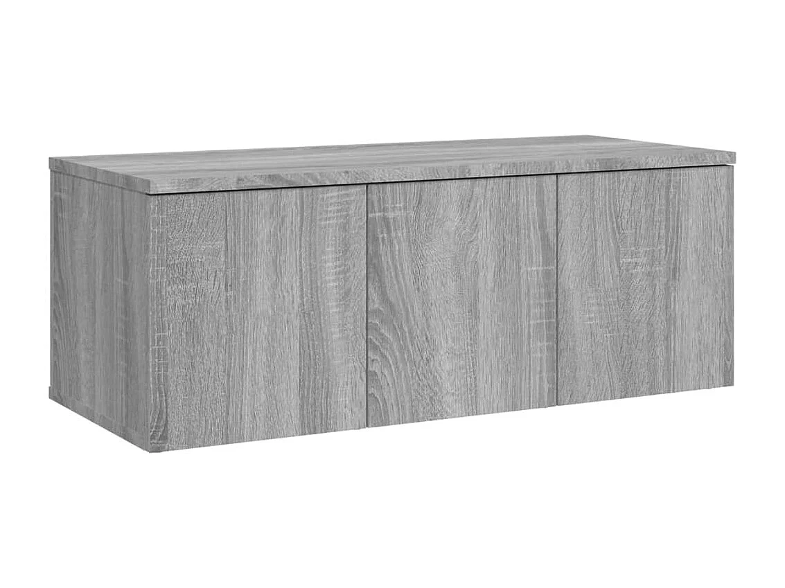 Hetty Tv-meubel 80x34x30 cm bewerkt hout grijs sonoma eikenkleurig