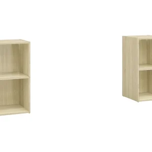 Helene Tv-meubelen 2 st 72x35x36,5 cm bewerkt houtsonoma eikenkleurig Helene Tv-meubelen 2 st 72x35x36,5 cm bewerkt houtsonoma eikenkleurig
