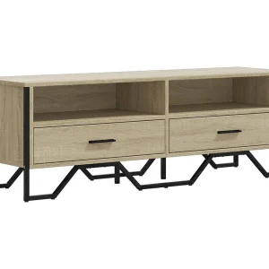 Henri-Jean Tv-meubel 122x34x41 cm bewerkt hout sonoma eikenkleurig Henri-Jean Tv-meubel 122x34x41 cm bewerkt hout sonoma eikenkleurig