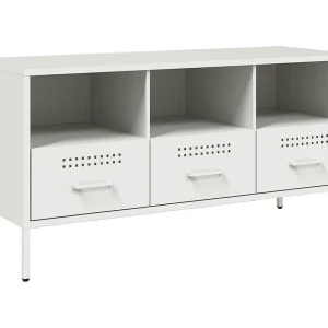 Gryln Tv-meubel 100,5x39x50,5 cm staal wit Gryln Tv-meubel 100,5x39x50,5 cm staal wit