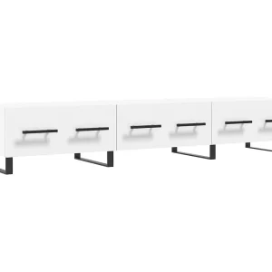 Hermitage  Tv-meubel 150x36x30 cm bewerkt hout wit