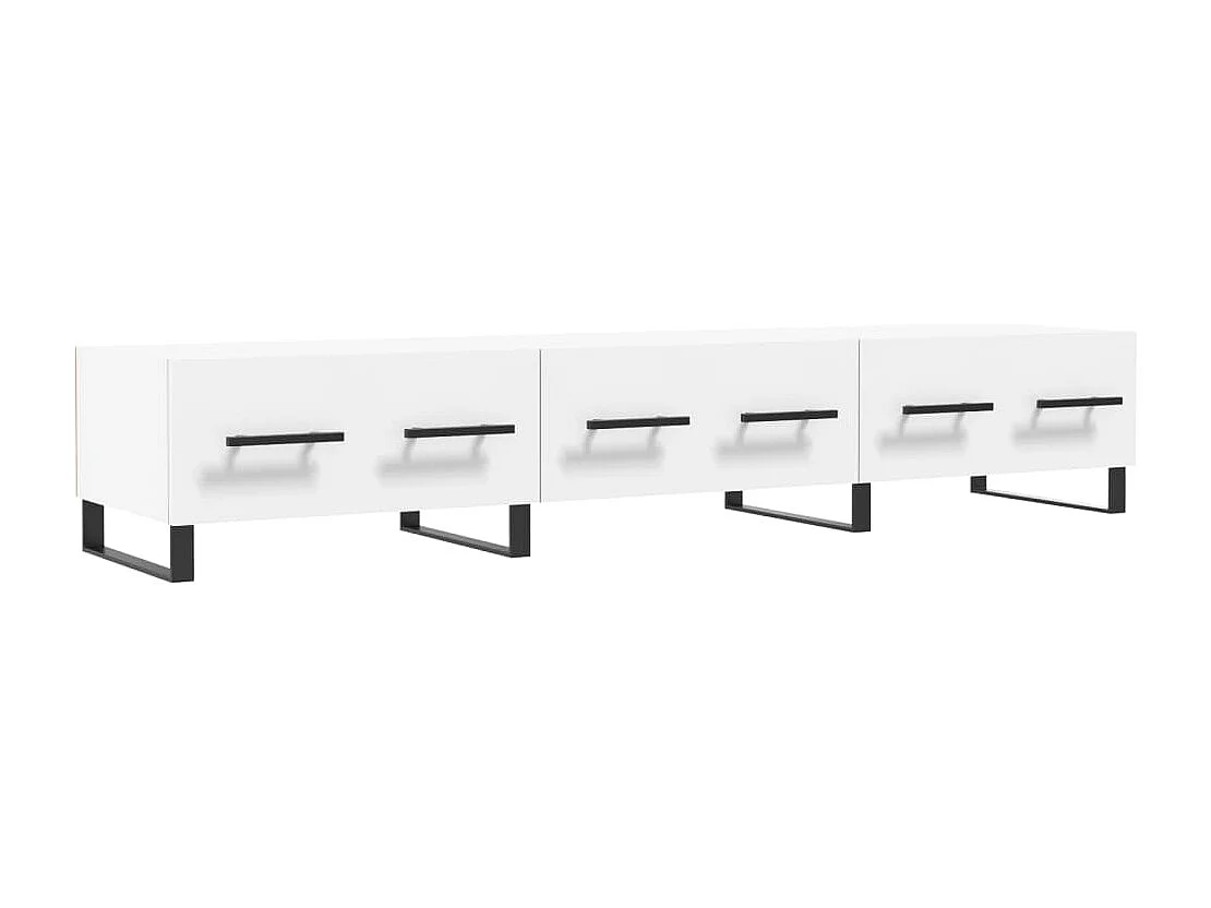 Hermitage Tv-meubel 150x36x30 cm bewerkt hout wit
