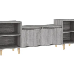 Grylis Tv-meubel 160x35x55 cm bewerkt hout grijs sonoma eikenkleurig Grylis Tv-meubel 160x35x55 cm bewerkt hout grijs sonoma eikenkleurig