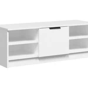 Hilrik  Tv-meubel 102×35,5×36,5 cm bewerkt hout wit