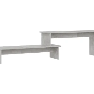Gritnir Tv-meubel 180x30x43 cm bewerkt hout betongrijs Gritnir Tv-meubel 180x30x43 cm bewerkt hout betongrijs