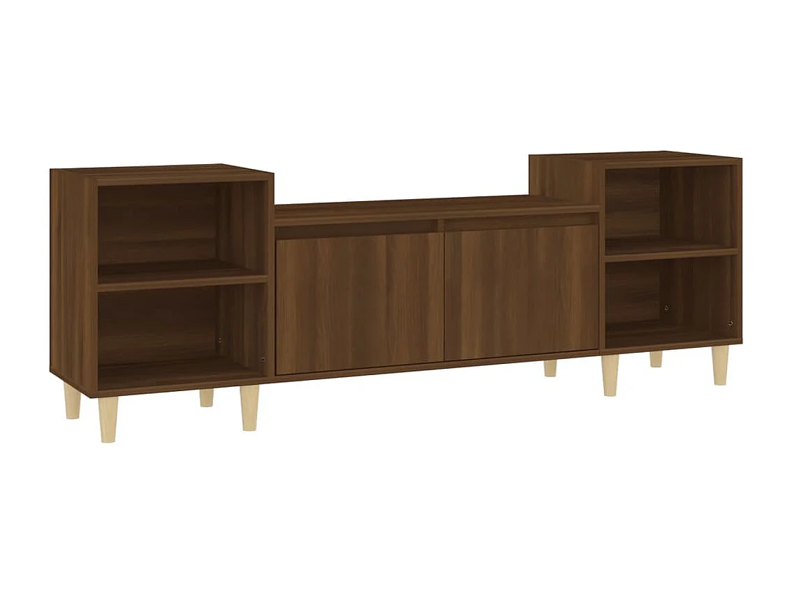 Grylis Tv-meubel 160x35x55 cm bewerkt hout bruin eikenkleur