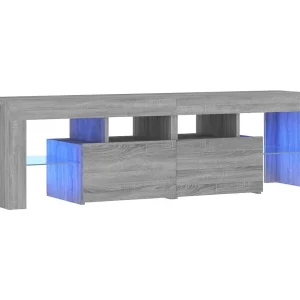 Hayo Tv-meubel met LED-verlichting 140×36,5×40 cm grijs sonoma eiken Hayo Tv-meubel met LED-verlichting 140×36,5×40 cm grijs sonoma eiken