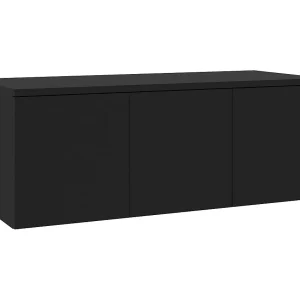 Hetty  Tv-meubel 80x34x30 cm bewerkt hout zwart