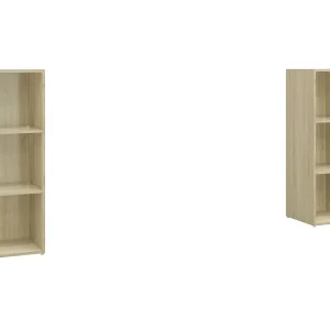 Helene Tv-meubelen 2 st 107x35x37 cm bewerkt houtsonoma eikenkleurig Helene Tv-meubelen 2 st 107x35x37 cm bewerkt houtsonoma eikenkleurig