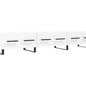 Hermitage  Tv-meubel 150x36x30 cm bewerkt hout hoogglans wit