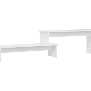 Gritnir Tv-meubel 180x30x43 cm bewerkt hout wit Gritnir Tv-meubel 180x30x43 cm bewerkt hout wit