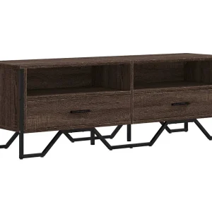 Henri-Jean Tv-meubel 122x34x41 cm bewerkt hout bruin eikenkleurig Henri-Jean Tv-meubel 122x34x41 cm bewerkt hout bruin eikenkleurig