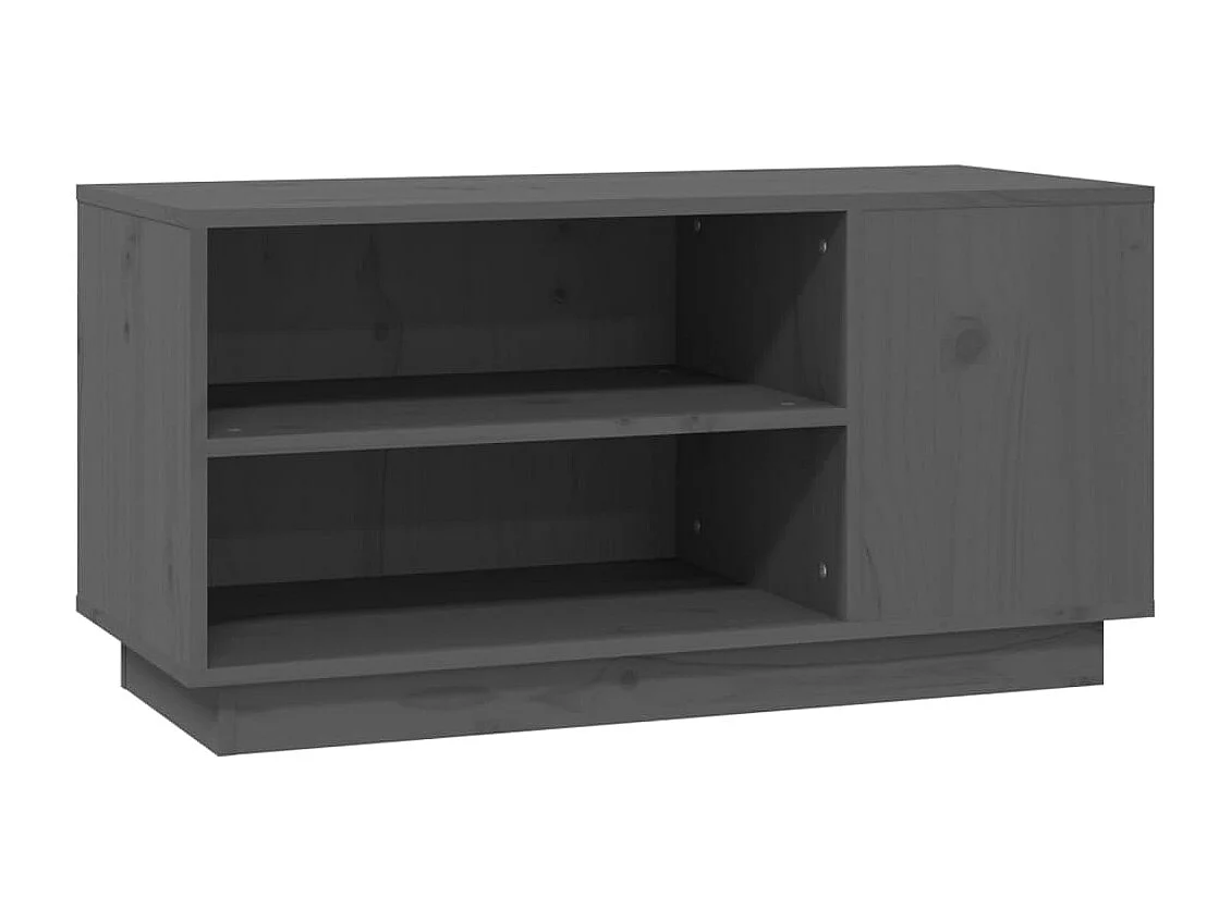 Harry Dean Tv-meubel 80x35x40,5 cm massief grenenhout grijs
