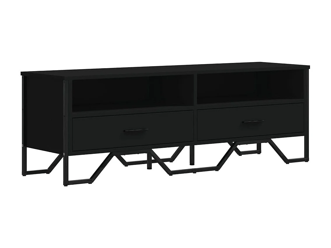 Henri-Jean Tv-meubel 122x34x41 cm bewerkt hout zwart