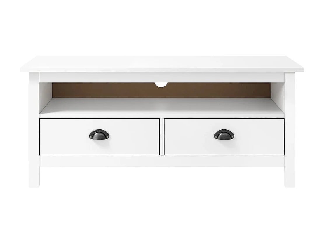 Heidi Tv-meubel ll 110x40x47 cm massief grenenhout wit