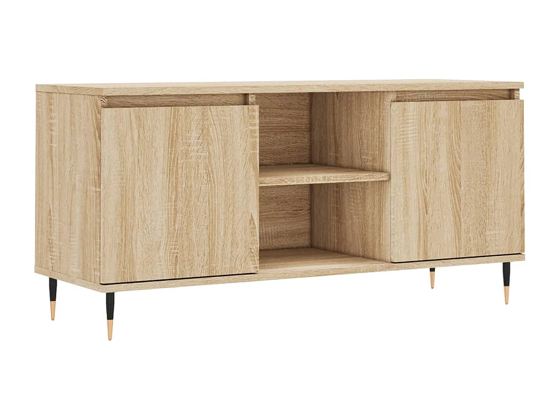 Grylor Tv-meubel 104x35x50 cm bewerkt hout sonoma eikenkleurig