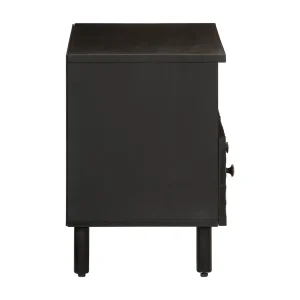 Gudven  Tv-meubel 70x33x46 cm massief mangohout zwart