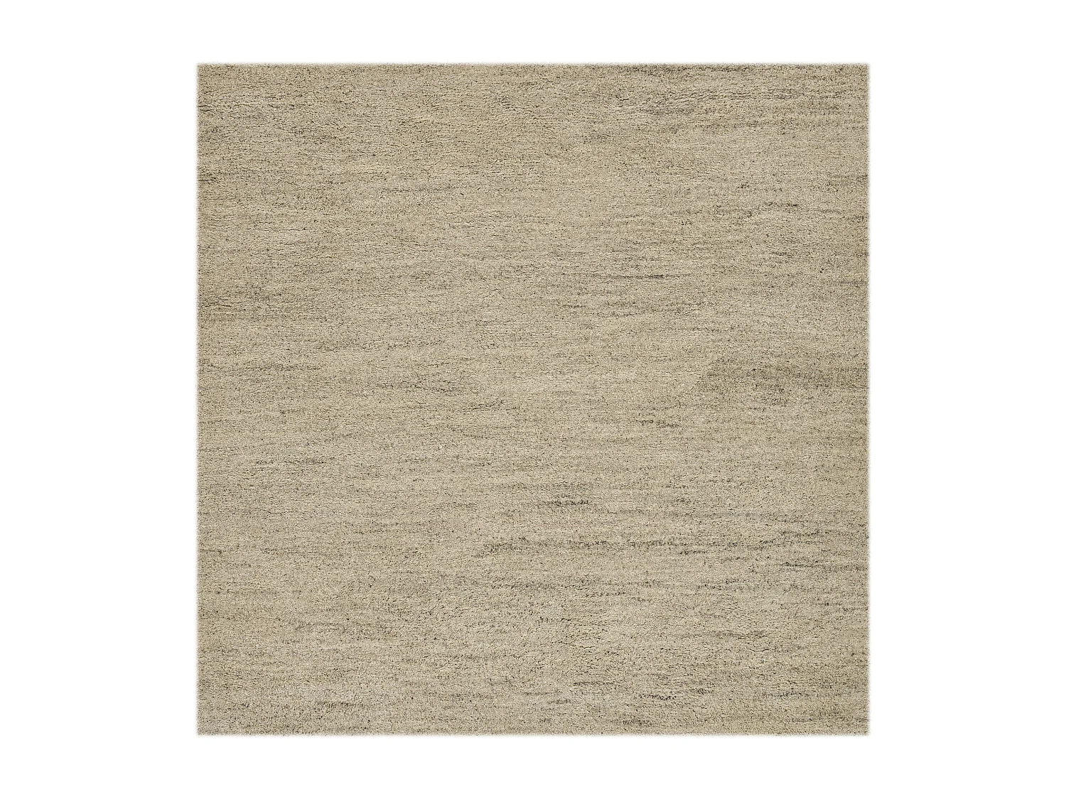 Handgeknoopt Berber tapijt van wol 200x200 cm zand Taza Royal