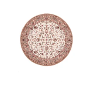 Geweven oosters tapijt met rand 200×200 cm beige Dolna