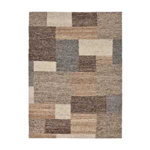 Handgeweven wollen tapijt 60×90 cm beige multi Ehrwald Handgeweven wollen tapijt 60×90 cm beige multi Ehrwald
