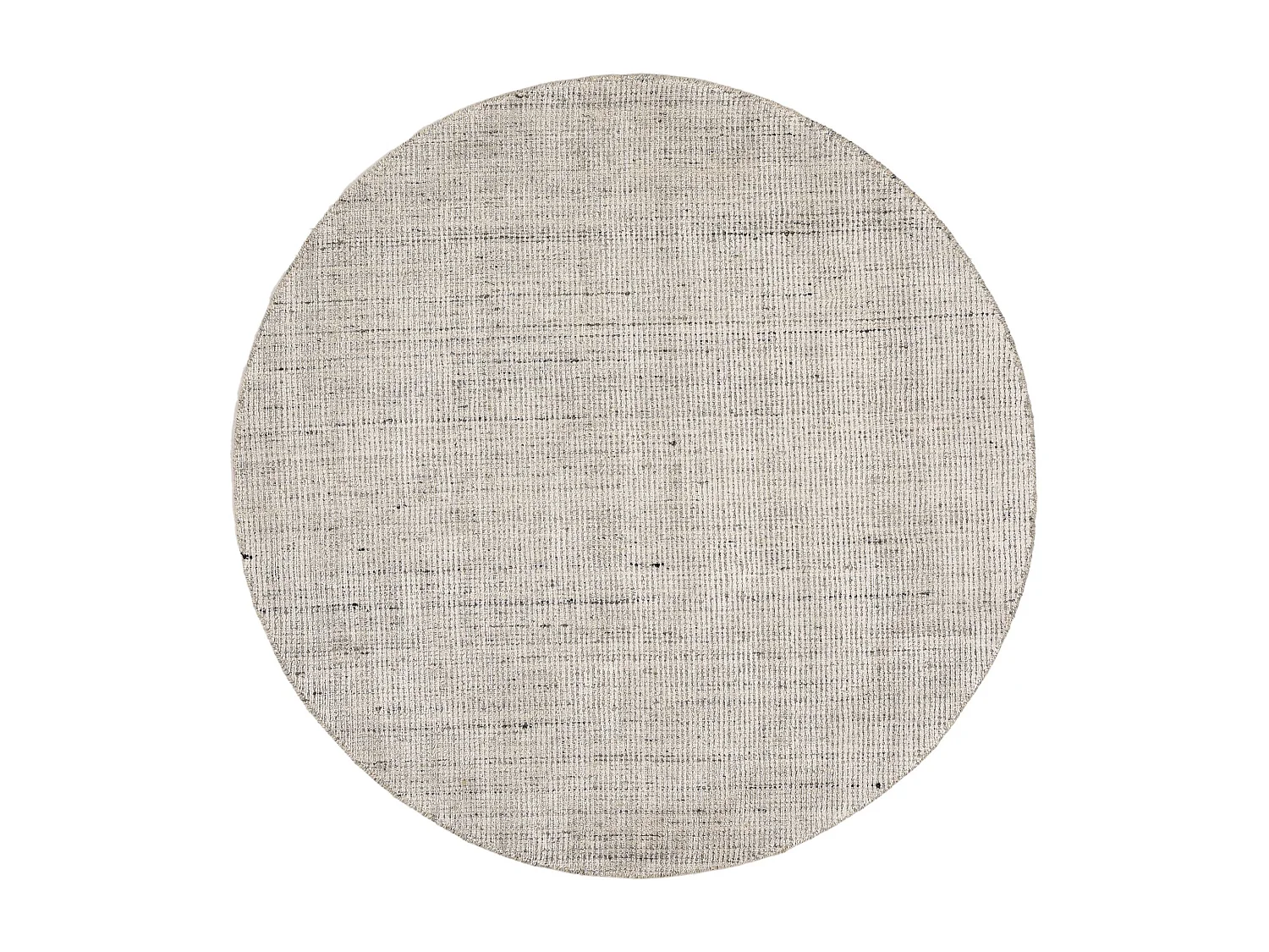 Gestreepte UNI-tapijt van viscose en wol 120x120 cm Venus