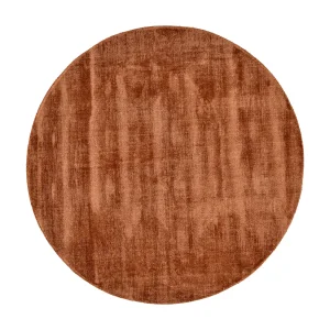 Handgeweven tapijt van viscose 190×190 cm koper Star