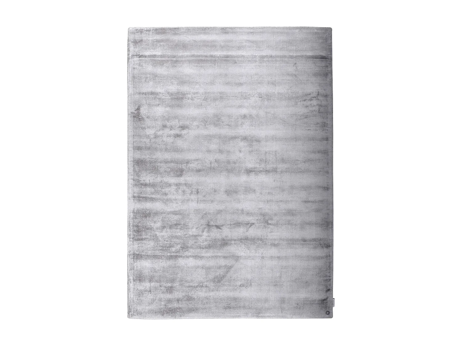 Handgeweven viscose tapijt 65x135 cm grijs Shine