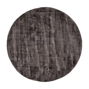 Handgeweven tapijt van viscose 190×190 cm antraciet Star