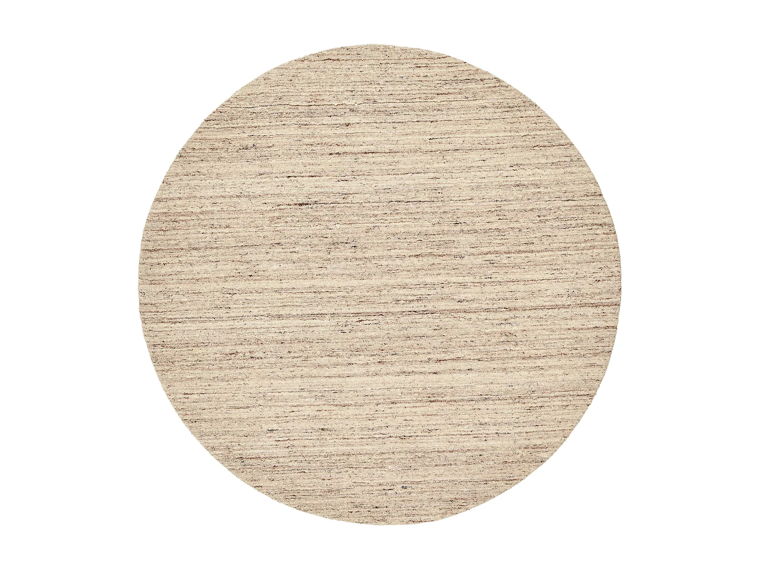 Handgeweven UNI wollen tapijt 190x190 cm beige natuur Pure