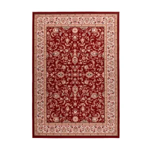 Geweven oosters tapijt met rand 66×120 cm rood Dolna