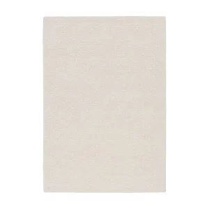 Handgetuft wollen tapijt in Berberse stijl 140×200 cm natuurlijk wit Royal Berber