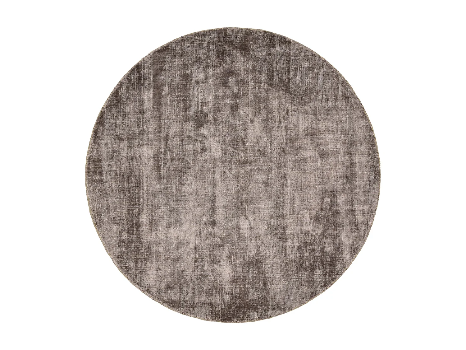 Handgeweven tapijt van viscose 150x150 cm grijs Star