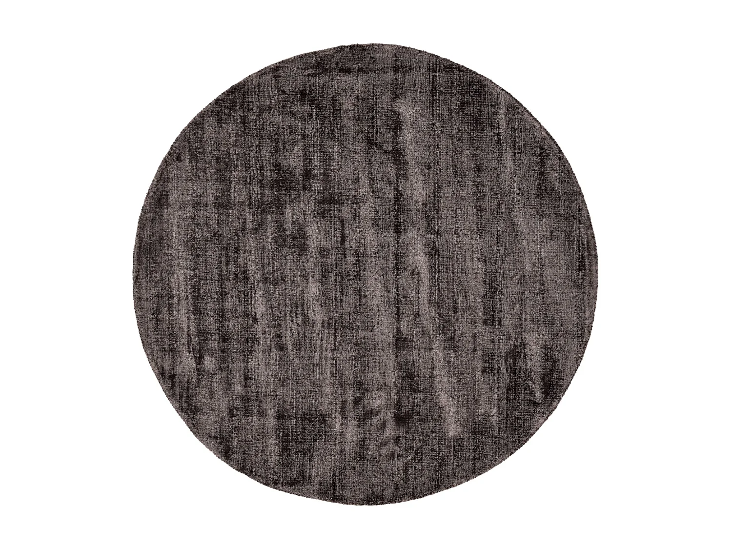 Handgeweven tapijt van viscose 120x120 cm antraciet Star