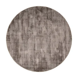 Handgeweven tapijt van viscose 190×190 cm grijs Star