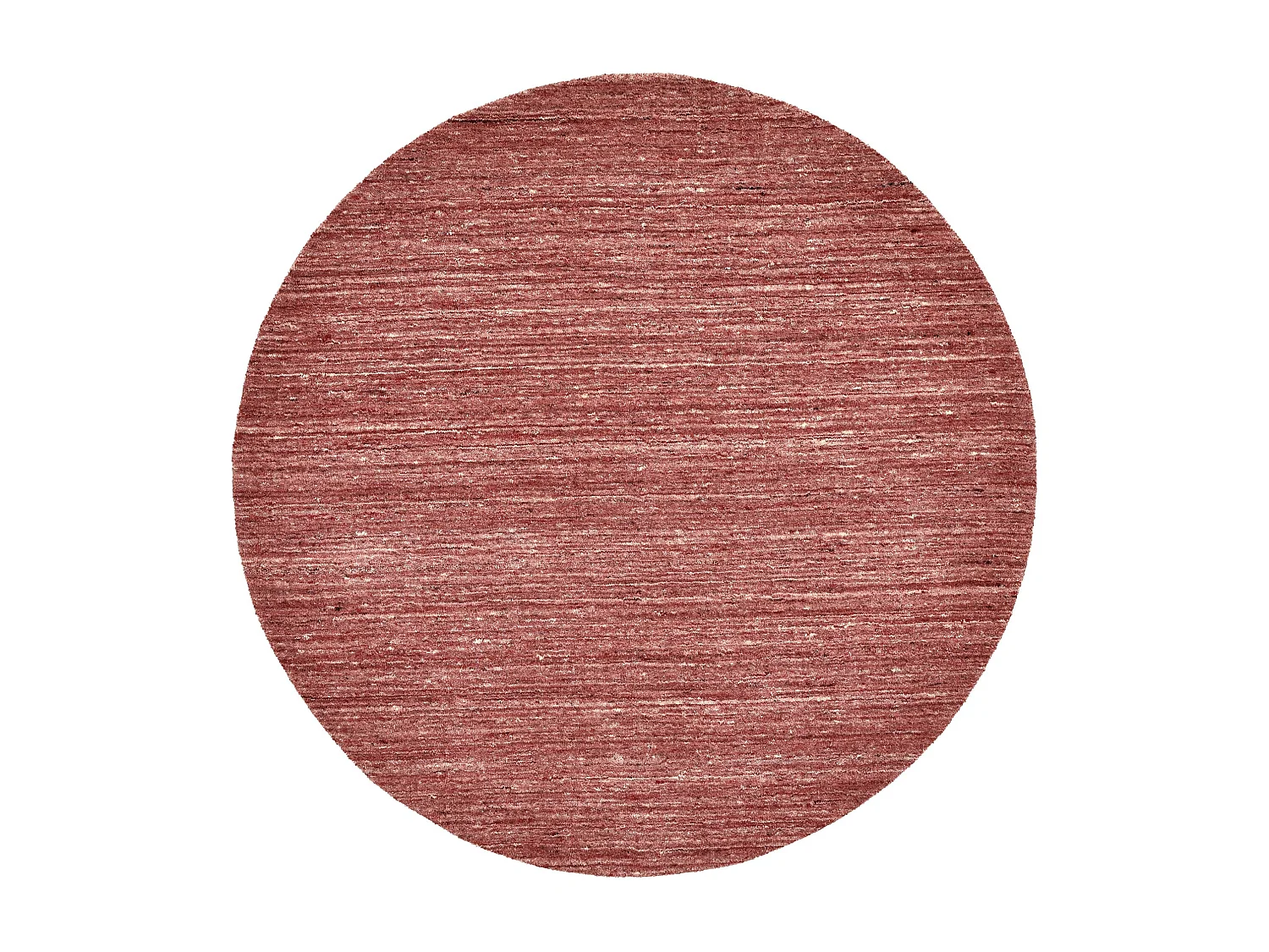 Handgeweven UNI wollen tapijt 150x150 cm rood Pure
