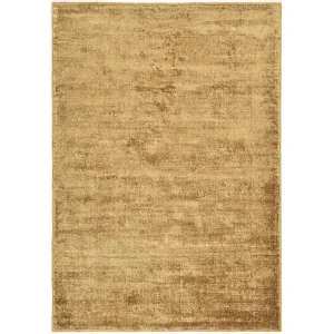 Handgeweven viscose tapijt 85×155 cm kameel Shine