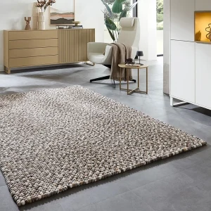 Handgemaakt viltbal-tapijt 140×200 cm natuurlijk multi Felty 2.2 Handgemaakt viltbal-tapijt 140×200 cm natuurlijk multi Felty 2.2