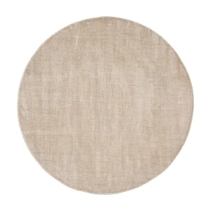 Handgeweven tapijt van viscose 190×190 cm cream Star