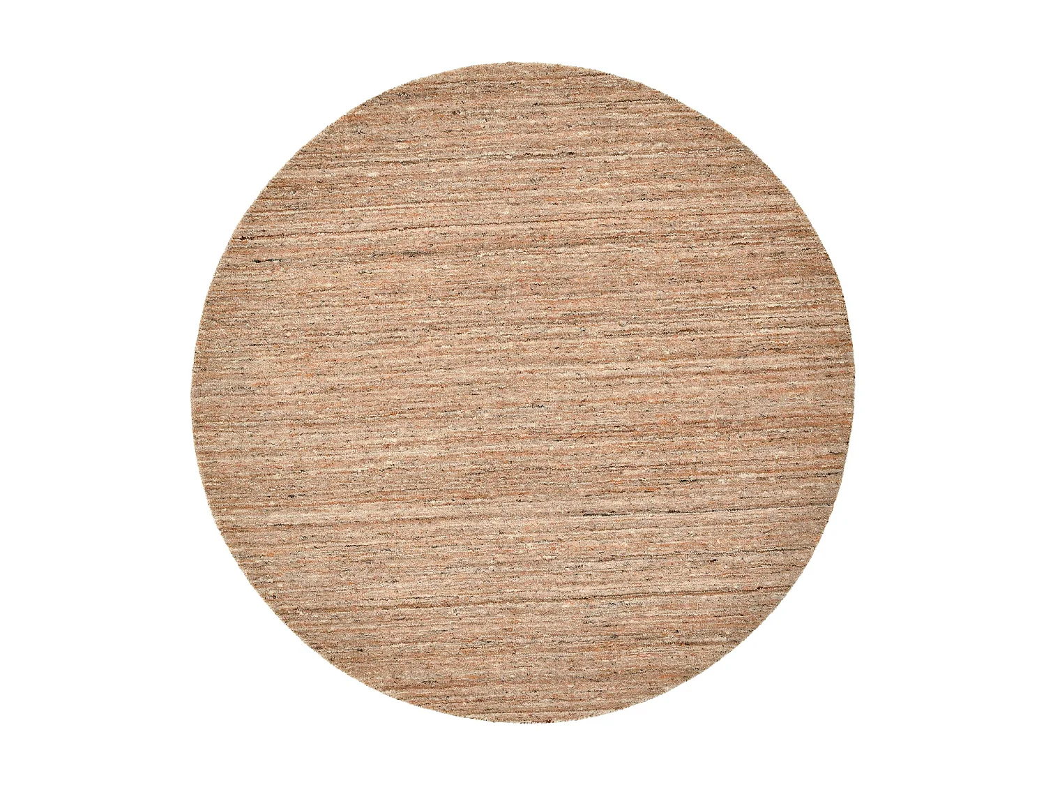 Handgeweven UNI wollen tapijt 190x190 cm oker Pure