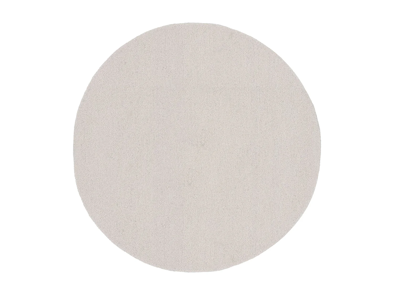Handgetuft wollen tapijt in Berberse stijl 240x240 cm natuurlijk wit Royal Berber