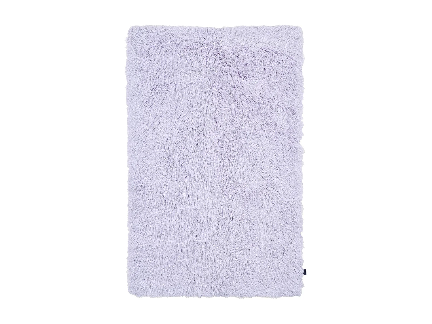 Handgeweven naturel wollen hoogpolig tapijt 140x190 cm purple Fluffy