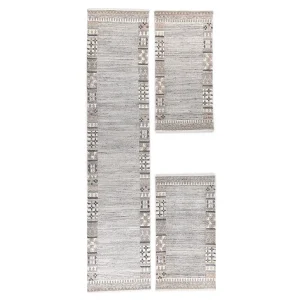 Handgeknoopt wollen tapijt 70×620 cm natuurlijk grijs Nakarta Handgeknoopt wollen tapijt 70×620 cm natuurlijk grijs Nakarta