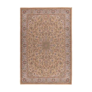 Geweven oosters tapijt met rand 200×300 cm zand Dolna