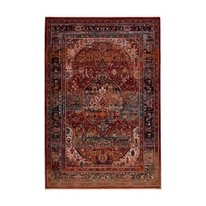 Geweven oosters tapijt van wol  300×380 cm rood multi Saharna