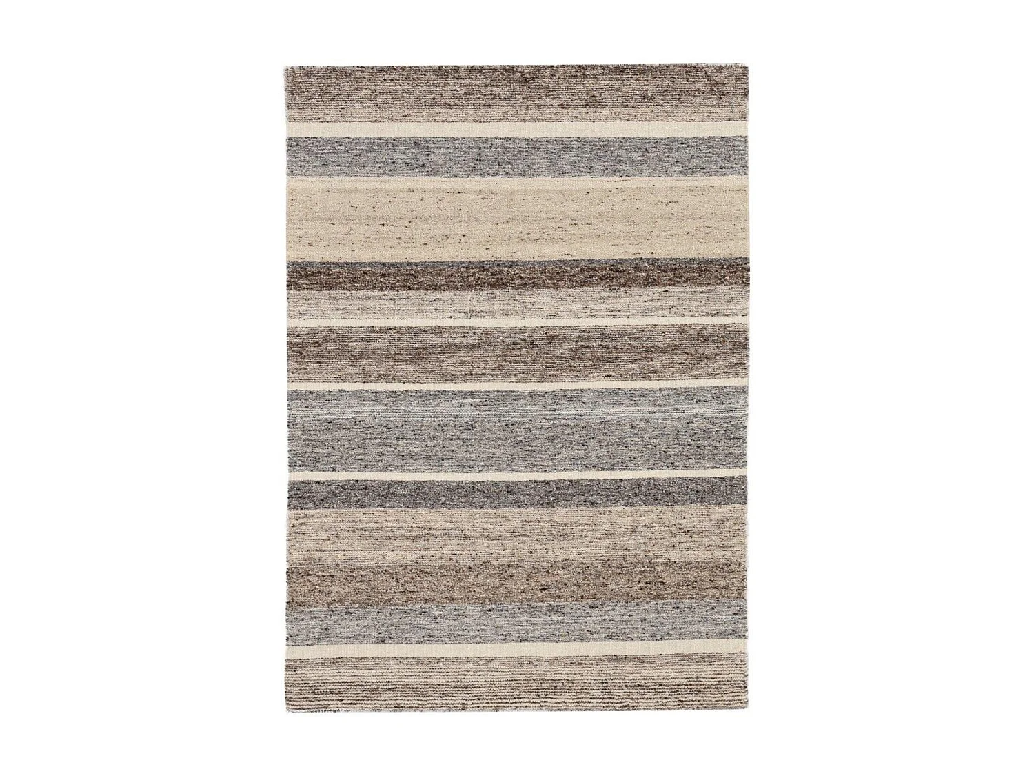 Handgeweven wollen tapijt 90x160 cm beige multi Ehrwald